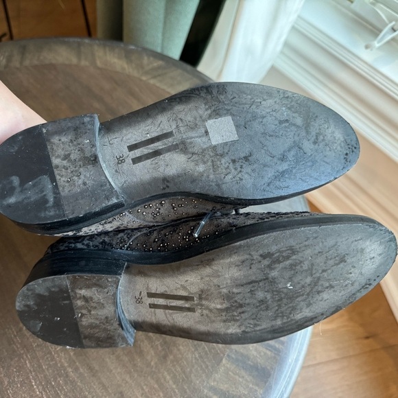 EUC Miista Adelaide Pewter Shine Suede & Leather Oxford Brogues - Size 38 - Picture 5 of 7